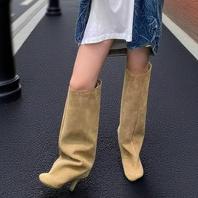 Winter Street Punk Round Toe W - Knee High Boots Women ulasan dan harga