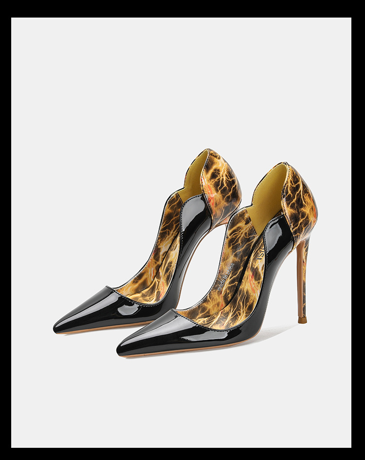Electric Lightning Leopard Sti - Court Heel Pointed ulasan dan harga