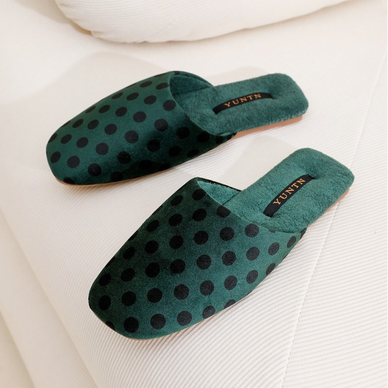 Retro Polka Dot Design Flat Sl - Women'S Shoes Quality ulasan dan harga
