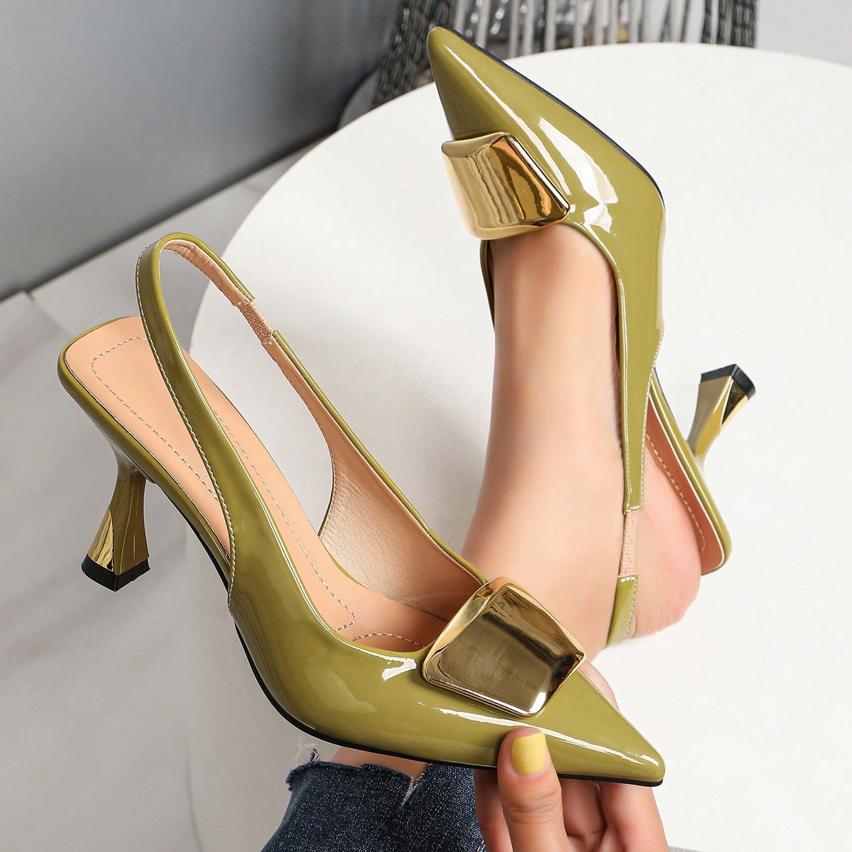 Elegant Women Closed Pointed-T - Women'S Shoes Clogs ulasan dan harga