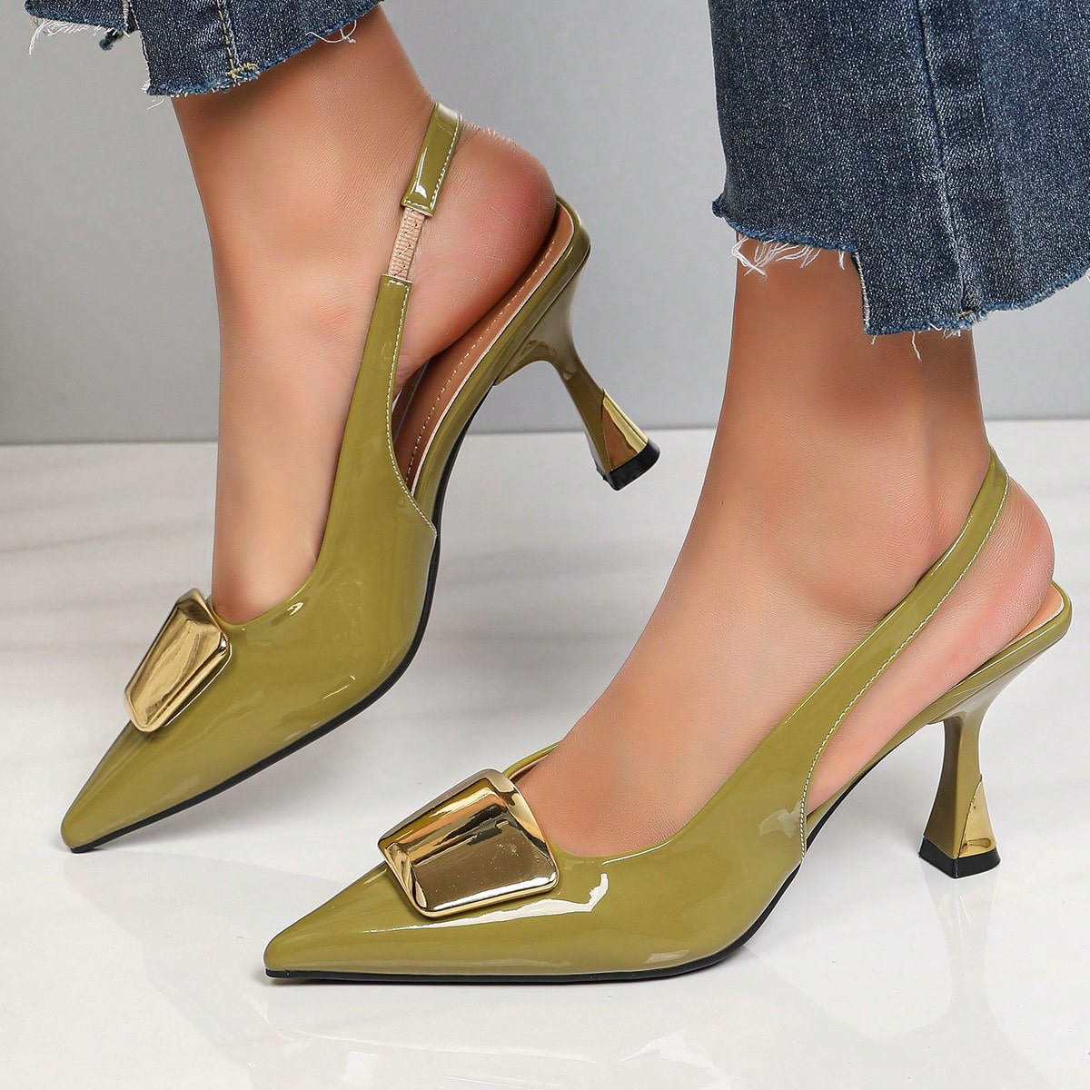 Elegant Women Closed Pointed-T - Women'S Shoes Clogs ulasan dan harga