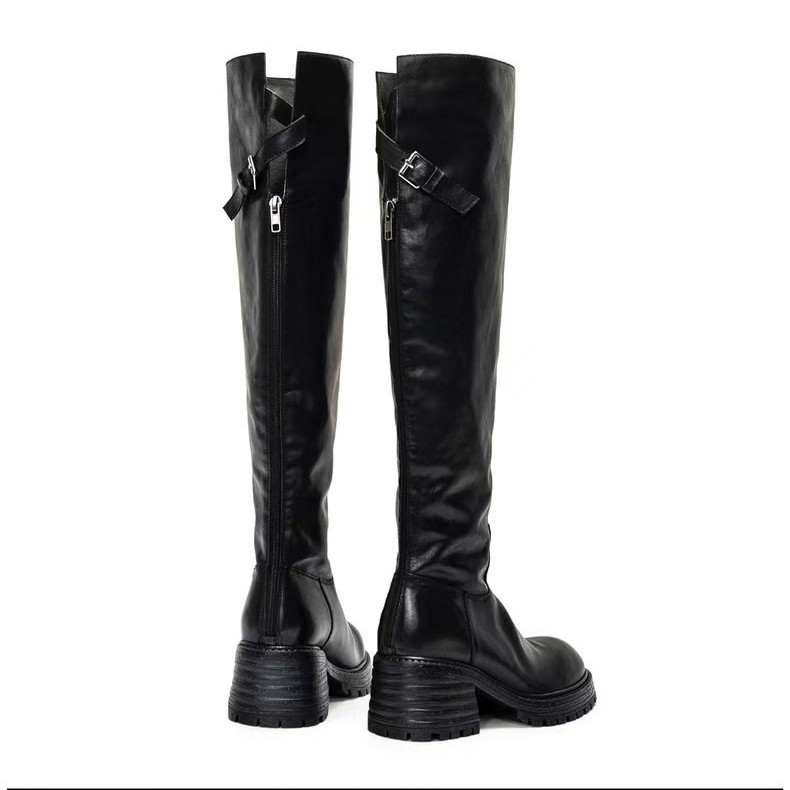 Coarse heeled high heeled boot - Sock Boot Women ulasan dan harga