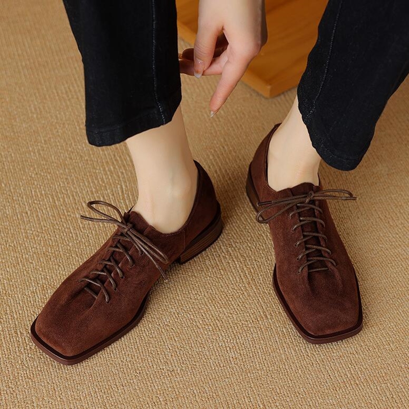 DIMANYU Women's Shoes Real Lea - Oxford Lace Up Women ulasan dan harga